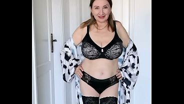 I will seduce you in black stockings and lingerie so that we can enjoy my hairy granny'_s pussy together