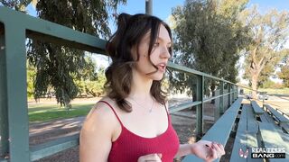 Real Teens - PAWG Brunette Teen Gracie Gates Sucks And Fucks In The Outdoors