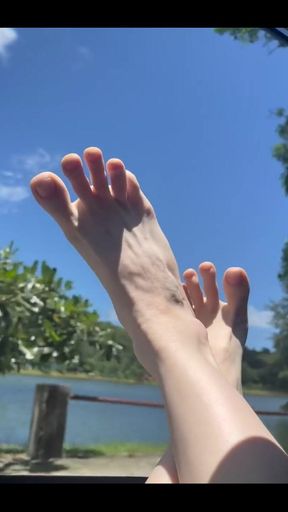 For My Feet Lovers Would You Put Some Oil on and Massage Them for Me?