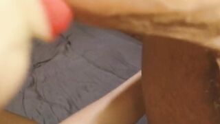 Big Boobed Wifey blows for pulsating cum into mouth