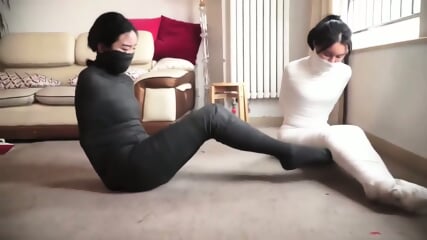 Two Sexy Chinese Girls Knockout And Mummified  Kinky4Ever