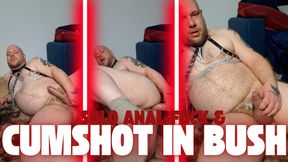 Hairy gay bear sow fucks his hairy cunt extremely lustfully, aroused, moaning and intensely &amp; squirts into his fat bush - Cri33Y