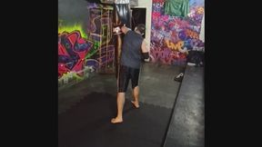 Fighting alone and training