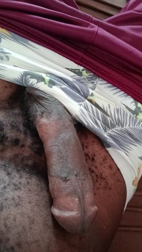 A Horny Morning Playing with My Hard Dick Till I Released a Precum