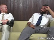 Ginger stud licks friends feet and toes and gets a facial