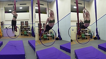 And 'superwoman' on the aerial hoop from that time faeriewillow came to class with me :)