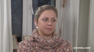 Blonde feels comfortable masturbating