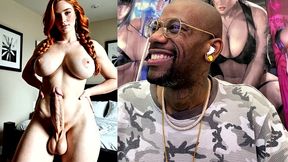 big breast transgender ginger needs her horny hard girl cock jerked off right now, ai generated