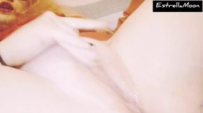 Girl with a Fat Pussy Finger Masturbates Until Wet