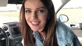Luna Roulette - She Gave Her First Blowjob In Car