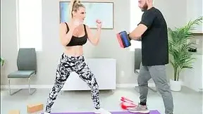 A Bald Man With A Beard And A Tattoo After Class Fucks A Milf With Big Tits
