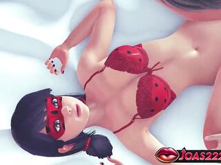 Busty Ladybug 3D Comics Animation – Big Titties Manga Cutie Missionary Screw, Standing Tease and Intense Cowgirl With Cum Inside In Playgirl Select 2