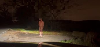 Compilation of me naked and wanking from various places this week, when the car passed my legs and bum in air was caught