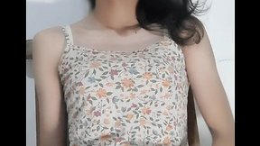 Hairy asiatic ladyboy late night double cum