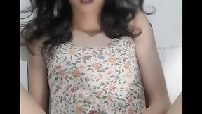 Hairy asiatic ladyboy late night double cum