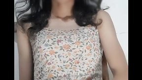 Hairy asiatic ladyboy late night double cum