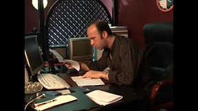 Hot and Sexy Brunette in Black Stockings Hard Fucked by Mature Man