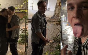 Risky Extreme Couple Jerk off Outdoor Under the Rain (very Romantic)