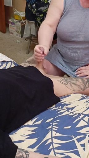 Key moment from &quot;blowjob and dick jerking from stepmom&quot;