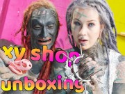 OXY SHOP anal stretcher and dick cage UNBOXING by famous pornstar - KINKY LIFE