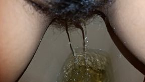 Days of lots of golden showers - female desperation