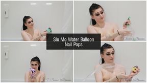 Slo Mo Water Balloon Nail Pops