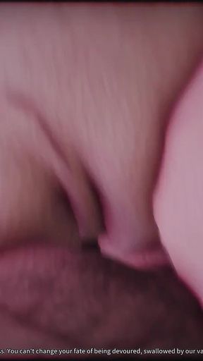 B068 Two Women Domineeringly Manipulate a Man Shrunk to the Size of a Toy, Repeatedly Engulfing Him in Two Vaginas