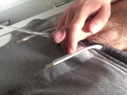 Jock Fantasizing Long Piss POV Got Hard & Wanked