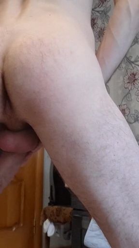 Skinny Guy Shows His Dick and Ass Hole