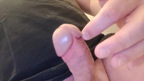 Nice to caress my Penis. Caress glans with a lot of precum. Pamper. Edging. Then squirting. Nice moaning.
