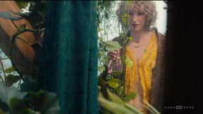 GREENHOUSE GANGBANG - Horny Redhead Serafina'S Green Thumbs Makes a Bunch of Cocks Cum