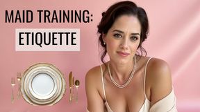 Sissy Maid Training - Etiquette