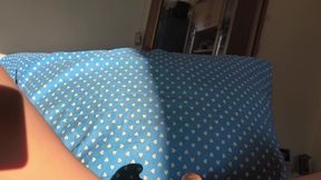 Step Brother Rubs His Huge Dick Against Stepsister's Tight Virgin Pussy