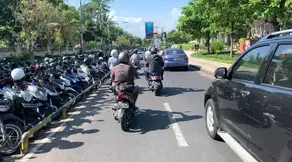 Private blowjob on the balcony