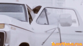 ”Retro gay dude spreads legs for an amazing booty banging”