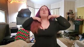 Chubby tv with fat booty gets creampie