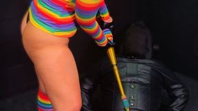 Rainbow Rampage: Bat Swings and Dice-Decided Punches