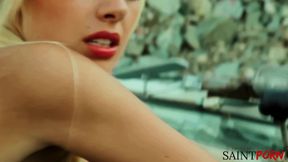 Emma Mae Gets to Ride a Hot Guy in a Jeep