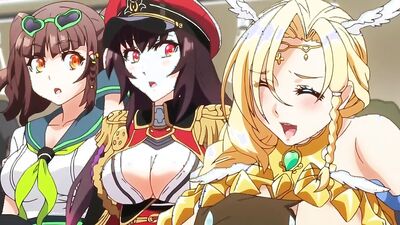 Hot voluptuous cartoon babes tease with their big tits & curves in hot hentai porn