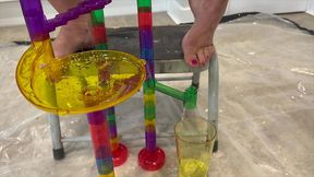 piss run on a marble run