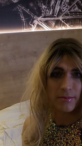 Trixy Sissy Babe as a Slut Welcomes You in a Hotel