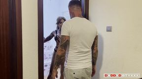 dirty turns up in barcelona at vanessa jhons home