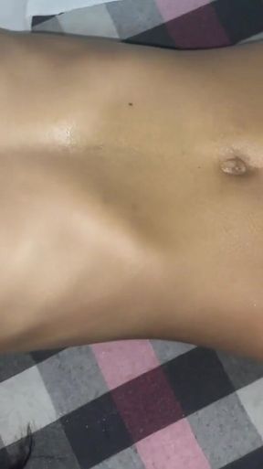 Oil Massage of Full Body - Desi Indian Petite Teen Riya