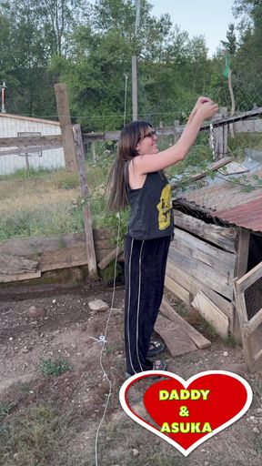 Getting Excited Outside the Chicken Coop