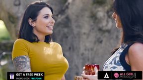 ALL GIRL MASSAGE - Silvia Saige And Ivy Lebelle Turn Massage Into Garden Lesbian Scissoring Fuck