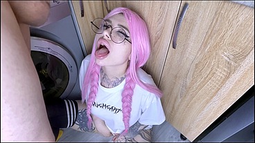 My Stupid Step Sister Stuck in the Washing Machine