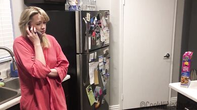 StepMom Blonde MILF Christmas Anal Creampie Gush Destroyed