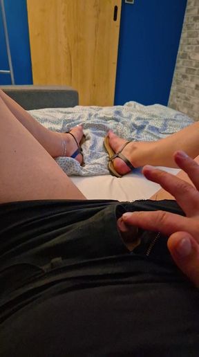 Sexy sandals feet