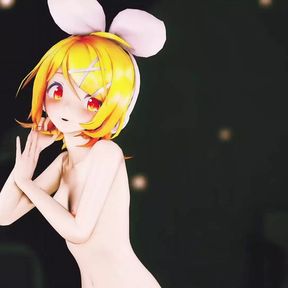 Rin Dancing + Gradual Undressing (3D HENTAI)