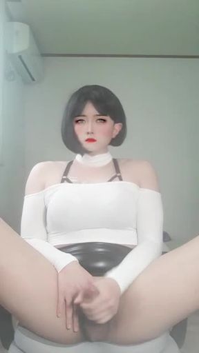 hot sexy korean cd sissy Saerom(cd새롬) masturbation cum 4